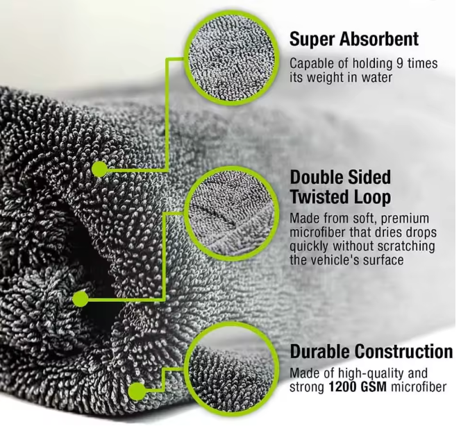 Super Absorbent Cleaning Fiber Towel