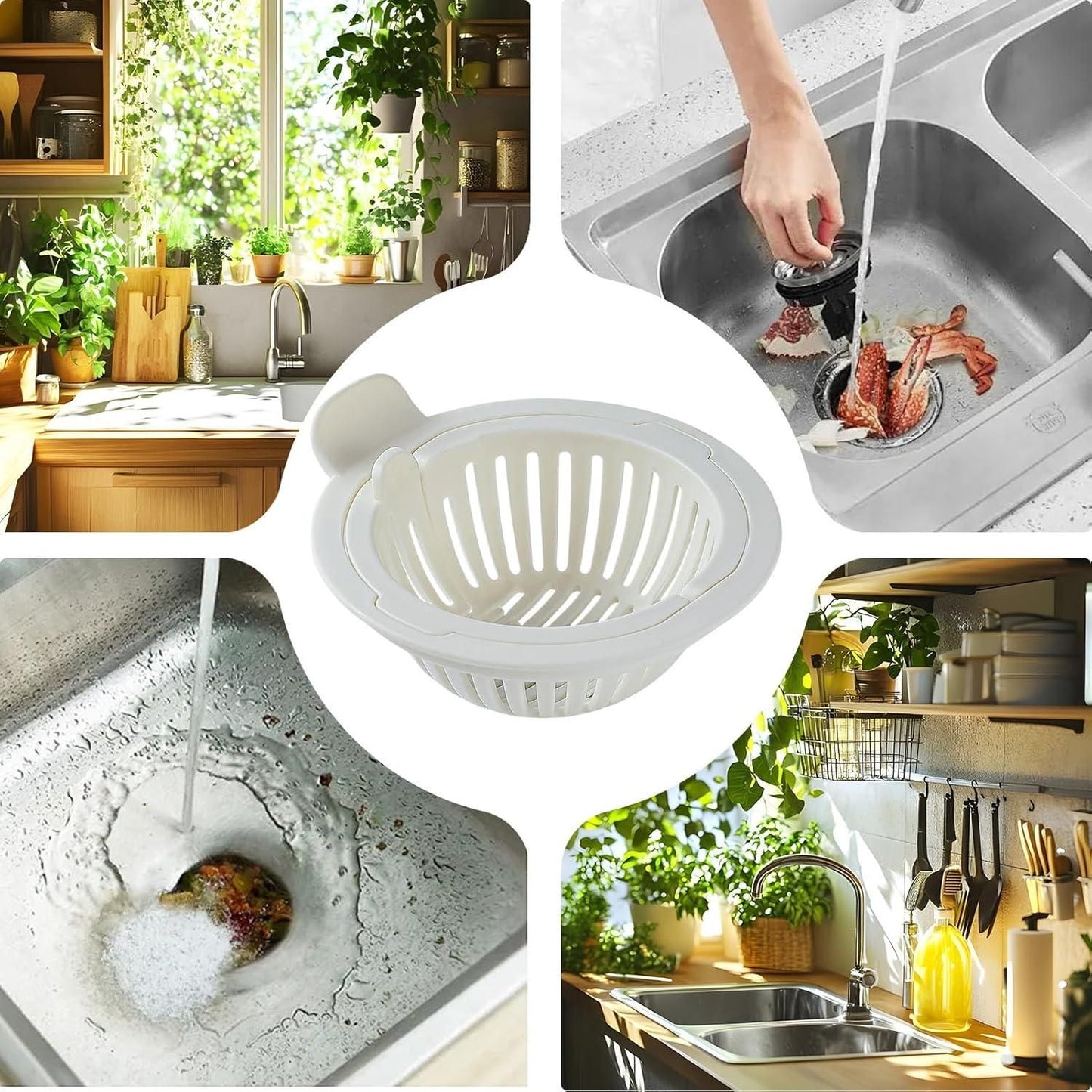 Trendy Anti-Clog Sink Stopper (Pack of 2)