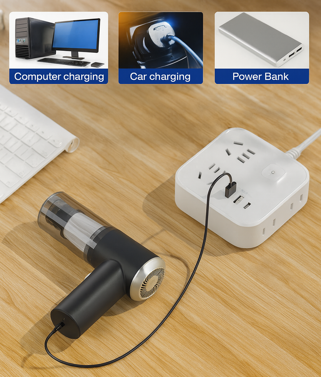 Trendy 2-in-1 Mini Vacuum Cleaner